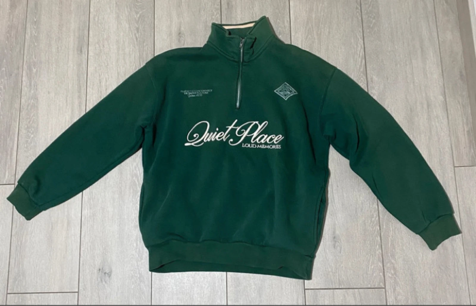 Sudadera verde Bershka